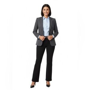 Eileen Fisher Black Stretch Pull On Pants Small Flare Leg USA